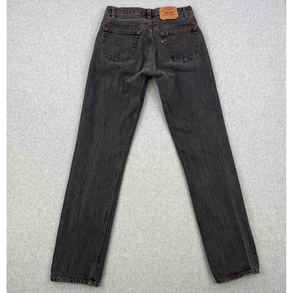 Vintage‎ Levis 501 Jeans Mens Fits 30x32 Black Button Fly 501-0658 Made in USA